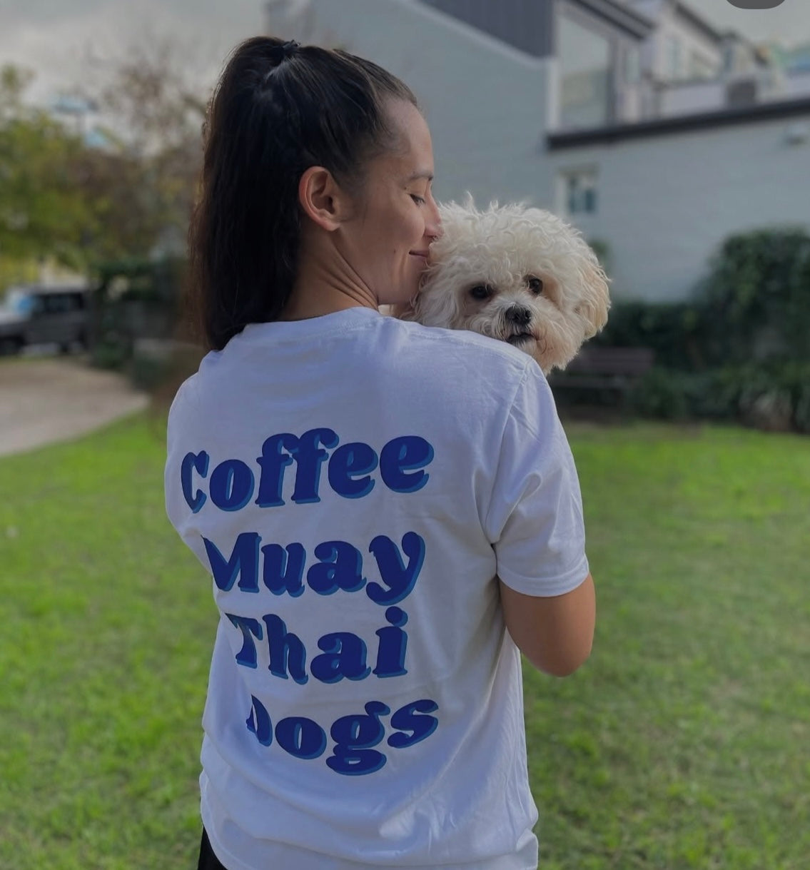 Retro Blue Thai Shirt back