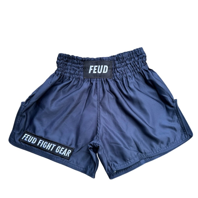 Navy Blue Thai Shorts front product view