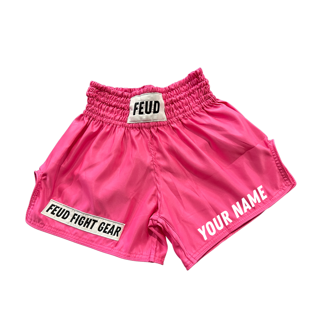 Custom pink thai shorts