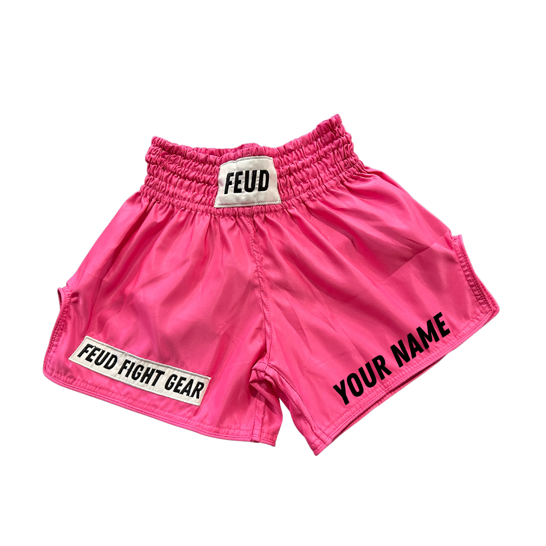 Custom pink Thai shorts