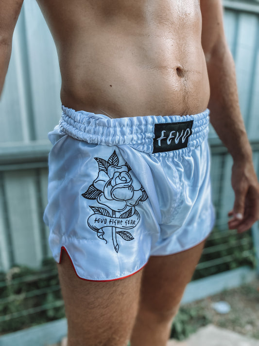 White Muay Thai Shorts