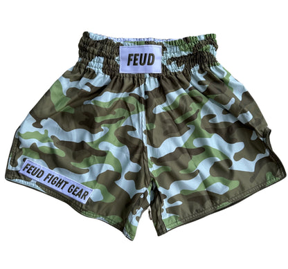 Army Green Camo Thai Shorts