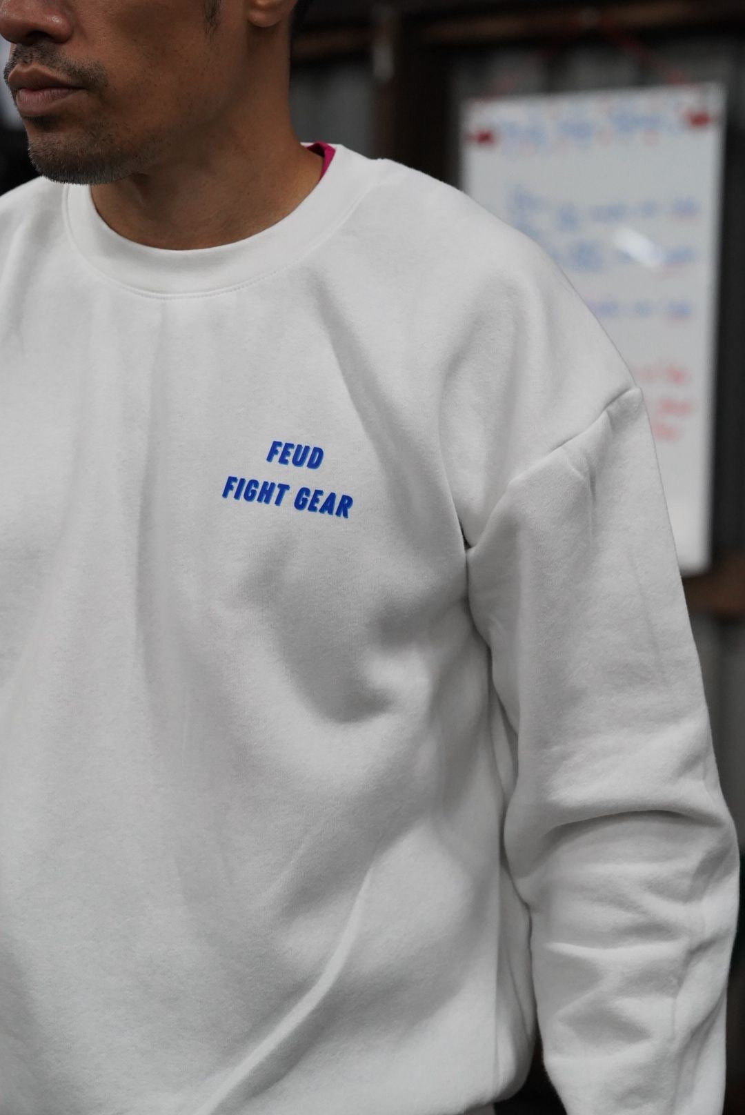 LIMITED RELEASE - Retro Blue Three Things Thai Sweater - Coffee, Muay Thai, Dogs