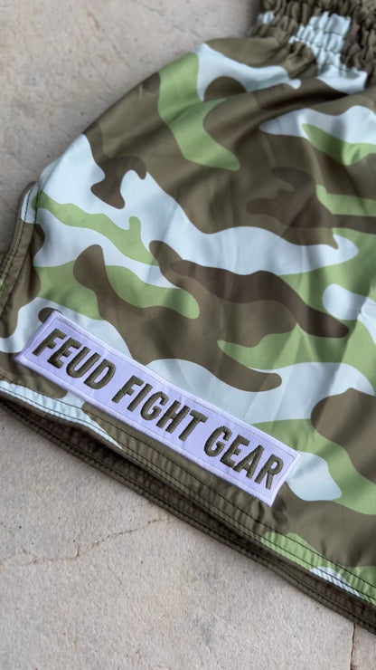 Army Green Camo Thai Shorts