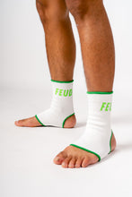 Load image into Gallery viewer, Green and White Ankle Guards
